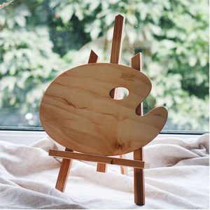 Палитра деревян, овальная, эргономичная, промасленная, 25х35см, Rosa Gallery