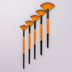 Пензель віяловий синтетика FLAME 1368FN, ROSA в ассортименті