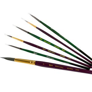 Кисть круглая белка, №7, короткая ручка 2080, Squirrel, Rosa Gallery (Роса)