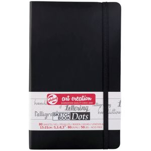 Блокнот для графіки, А6 9х14 см, 80 аркушів, 140 гр/м2, чорний, Talens Art Creation, Royal Talens