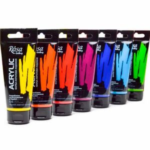 Фарба акрилова, Бірюзова 605, 60 мл, ROSA Gallery