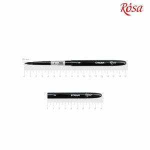 Пензлик круглий синтетика, №2 коротка ручка TRAVEL BRUSH, STREAM 158