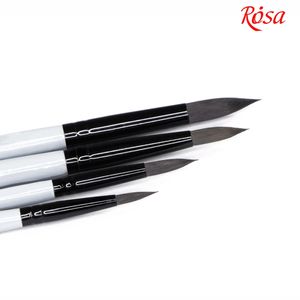 Кисть круглая синтетика №2, короткая ручка TRAVEL BRUSH, STREAM 158