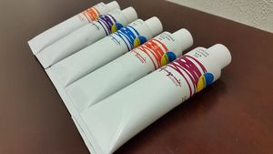 Краска масляная, Розовый флуорисцентный 051, 100 мл, Академия