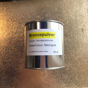 Металлический пигмент суперблестящий, Бледное золото Bleichgold, 250 г, зернистость 6000, Noris