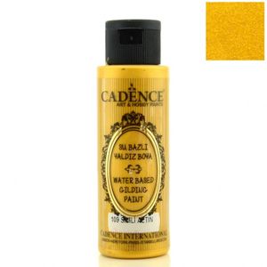 Акрилова фарба металік, №109 Золото з блискітками, 70 мл, Water Based Gilding Paint, Каденс (Cadence)