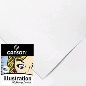 Папір для маркерів, 50х65см, 250 гр/м2, Illustration, Canson