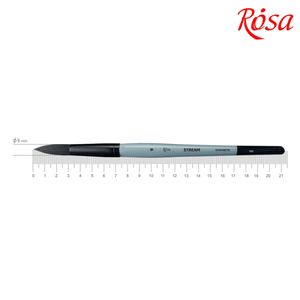 Пензлик круглий синтетика, №9 коротка ручка STREAM 132 ROSA