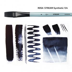 Пензлик лайнер синтетика, коротка ручка STREAM 134
