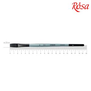 Пензлик плоский синтетика, №6 коротка ручка STREAM 134