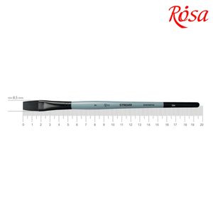 Пензлик плоский синтетика, №7 коротка ручка STREAM 134