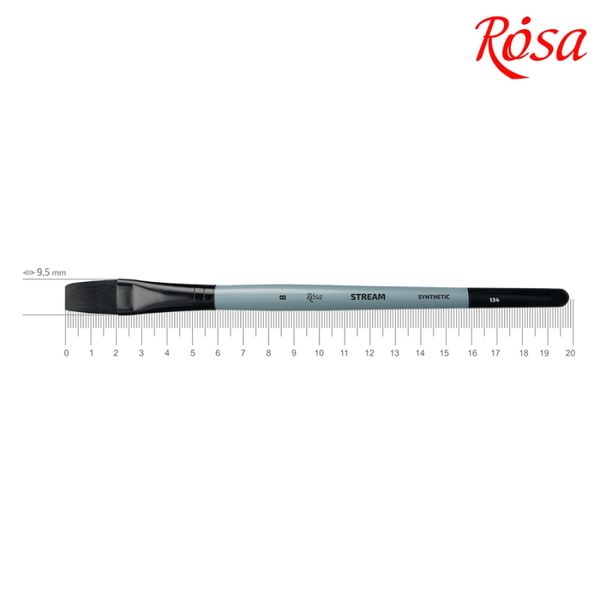 Кисть плоская синтетика №8, короткая ручка STREAM 134