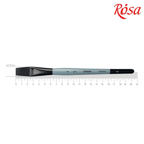 Кисть плоская синтетика №9, короткая ручка STREAM 134