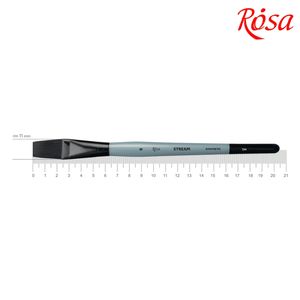 Пензлик плоский синтетика, №9 коротка ручка STREAM 134