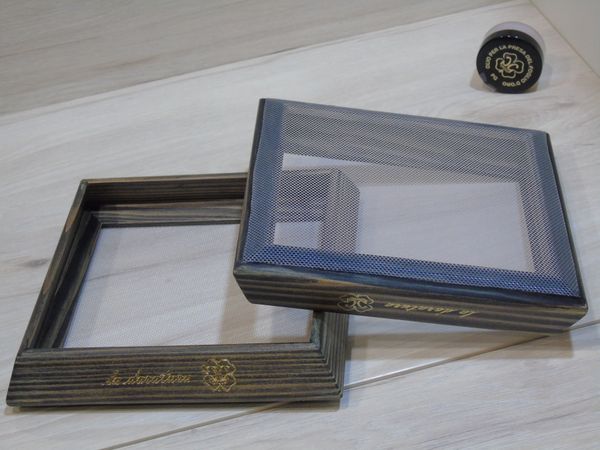 Аппликатор сетка 160х160 мм для взятия и укладки целого листа золотой потали, PG Italy + масло в подарок