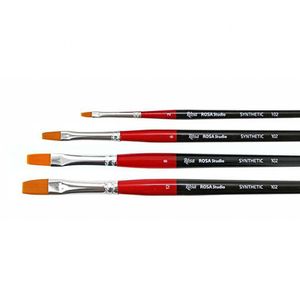 Кисть плоская синтет №18 дл. ручка 102, Rosa Studio