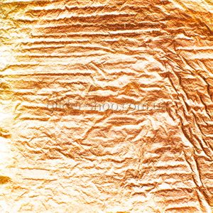 Кольорова поталь оксид, №05 Коричнево-бронзові смуги на золотому фоні, 5 аркушів, 14 на 14 см