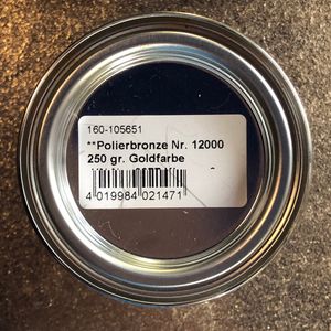 Метал. пигмент под полировку суперблестящий, Золото Goldfarbe, 250 г, зернистость 12000 (очень тонкий помол), Noris