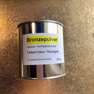 Металлический пигмент суперблестящий, Богатое золото Reichgold, 250 г, зернистость 6000, Noris