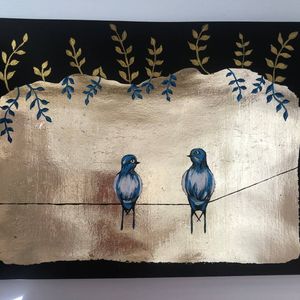 Зеркальная поталь №11 Шампанское золото, 80х85 мм, 25 шт